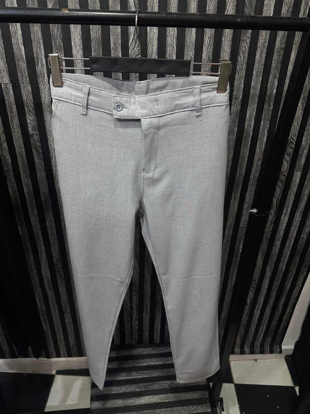 Gri Erkek Kumaş Pantolon Premium - QUUL TR