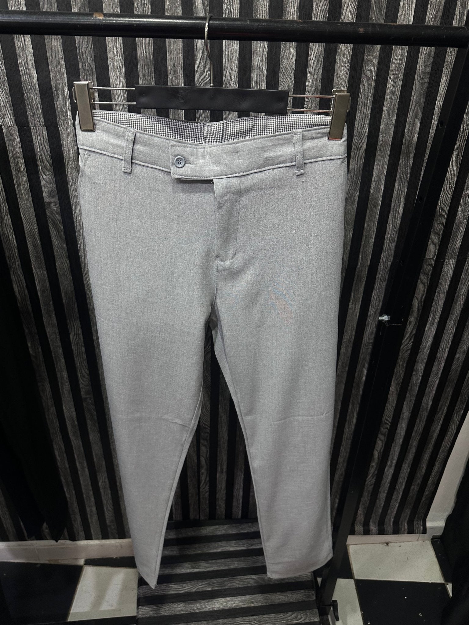 Gri Erkek Kumaş Pantolon Premium - QUUL TR